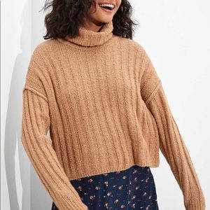 American Eagle boucle turtleneck sweater
